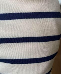 Zara Striped Short Sleeve Sweater Top