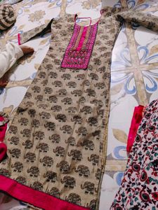 Elephant Print Kurta set