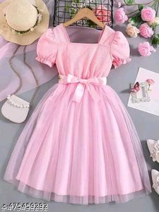Pink Flower Girl Dress