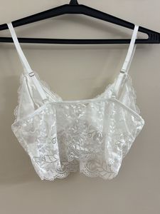 SHEIN Frenchy Casual Lace Ribbon Padded Camisole T
