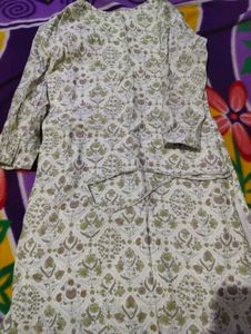 Green Kurta &amp; plazo Set