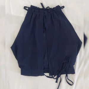 Solid Top With Striped Skirt
