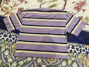 Lavender Striped Tee