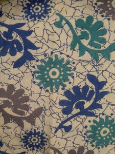 Straight Kurta With Blue Green Prints