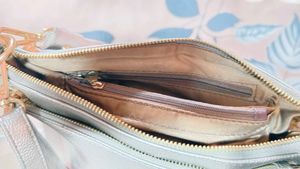 Silver Crossbody Bag