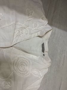 white Embroidered shirt