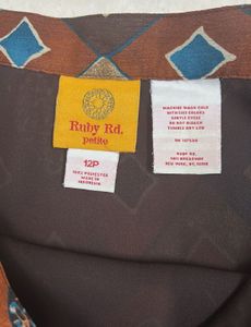 Patterned Knee length Skirt