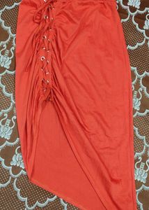 Stylish Skirt With A Slit