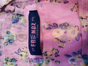 Floral Print Baby Pink Short Dress