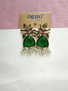 🆕Bird &amp; Green Stone Earrings