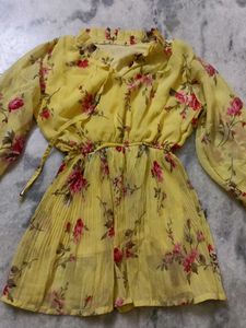 Floral Yellow Romper