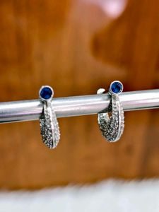 925 Silver Sterling Blue Stone Bali