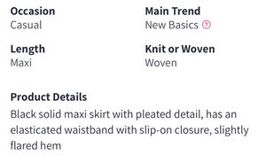 Women Flared Maxi Skirt