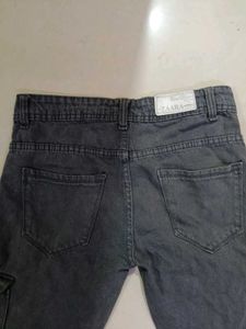 Grey Cargo Jeans