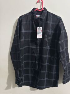 Men's Black Checked Shirt