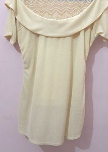 Net Circular Neck Top