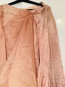 Elegant Peach Saree