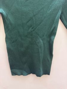 Green Ribbed sweater
