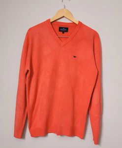 RED TAPE V-Neck Pullover with Ribbed Hems