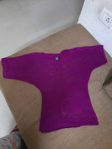 Knitted Top Girl Women Stretchable Office College