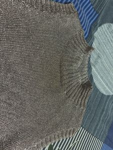 Shimmery Sleeveless Mock Neck Sweater