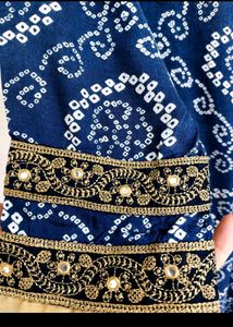 Beautiful Designer bandhani  Festive Wear Kurti.