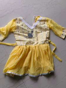 Baby Girl Yellow Fancy Dress