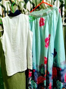 Girls Top and Skirt Outfit