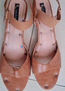 Lady Queen Brown Wedge Sandals