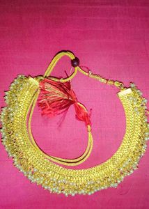 Maharani Necklace, Gold-Plated Jewellery,Pearl
