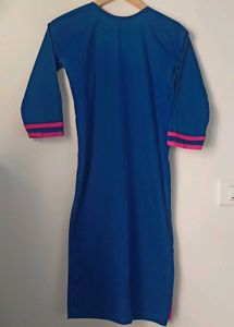 Embroidered Blue Kurti