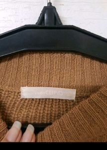 Cozy Brown Knit Sweater