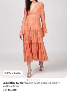 Label Ritu Kumar Peach Dress (BRAND NEW)