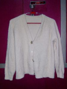 Cream Cardigan Sweater