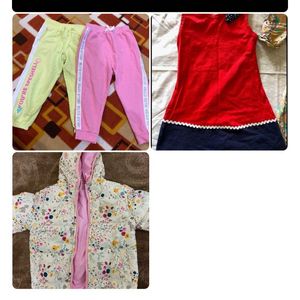 Girls' Clothing Bundle - Dress, Pants, Jacket