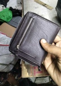 Mens Trendy Genuine Lthr Brown Wallet