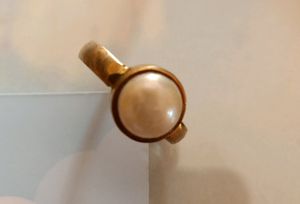 Gold Plated Pearl(Moti) Ring