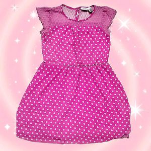 Pink Mesh Frock