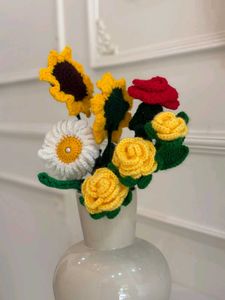 Crocheted Flower Bouquet