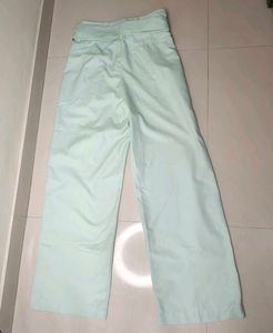 Mint Green Wide Leg Trousers