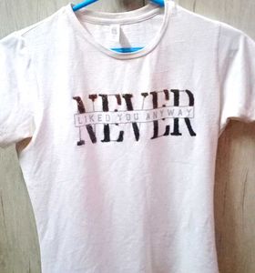 Graphic Print Tee - &#39;Never Liked You Anyway&#39;