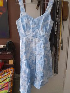 Sky Blue Cotton Dress
