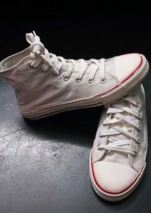 Classic White High-Top Sneakers
