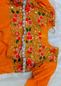 Embroidered Golden Lehnga