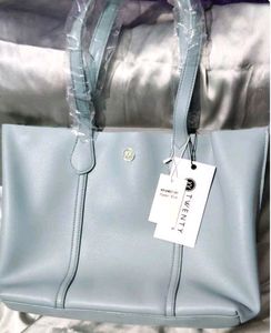 Twenty Dresses Blue Solid Tote Bag