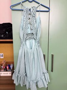 Backless Open Neck Dress