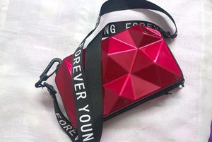 Geometric Maroon Crossbody Bag