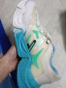 Trendy Blue Accent Sneakers