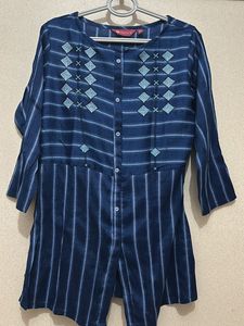 Raisin Blue Striped Tunic