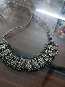 Oxidized Silver Necklace